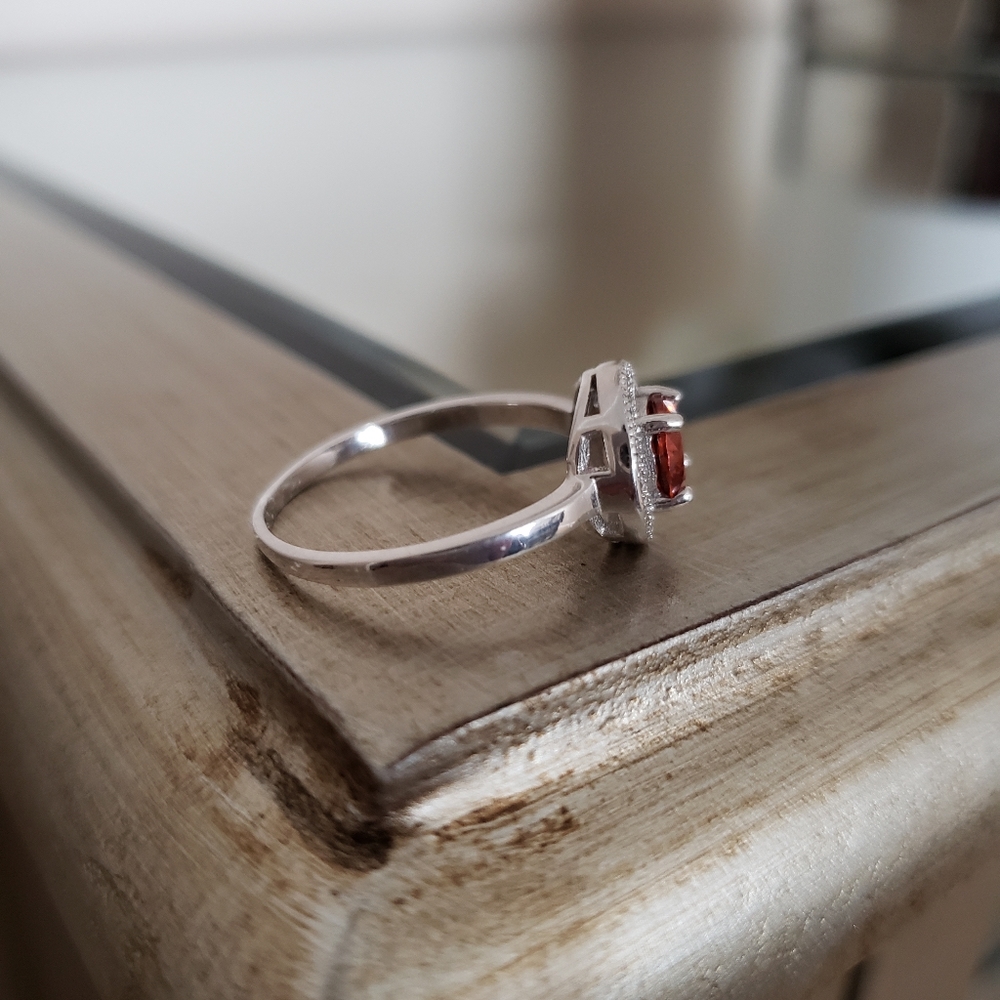 Silver Garnet Ring π§‘π - Picture 7 of 7